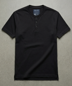 Henley Essential Premium — Preto Absoluto
