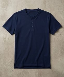 Henley Essential Premium — Azul Atlântico
